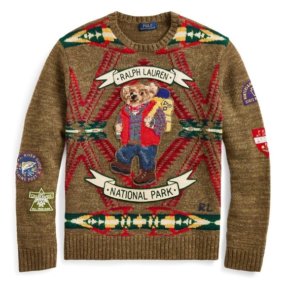 Polo Ralph Lauren national parks, hiking bear sweater - Picture 1 of 3